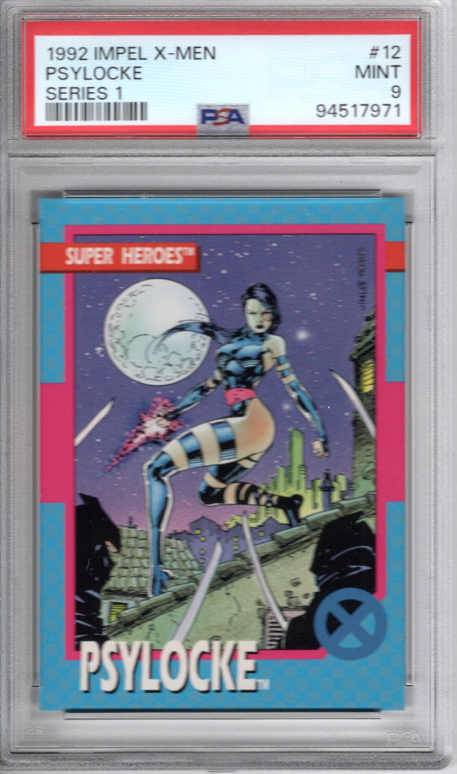 1992 Impel X-Men Series 1 #12 Psylocke - PSA 9