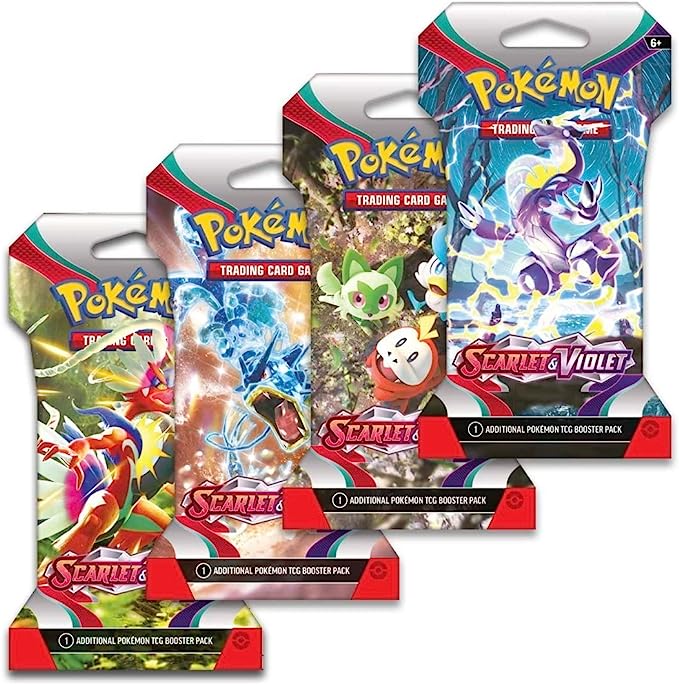 Pokemon Trading Card Game: Scarlet and Violet Sleeved Booster Bundle - 8 Packs