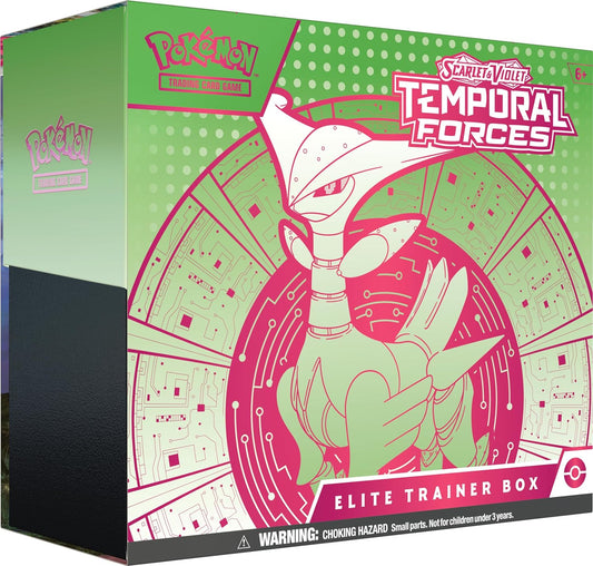 Pokemon TCG: Scarlet & Violet Temporal Forces Elite Trainer Box (Iron Leaves)