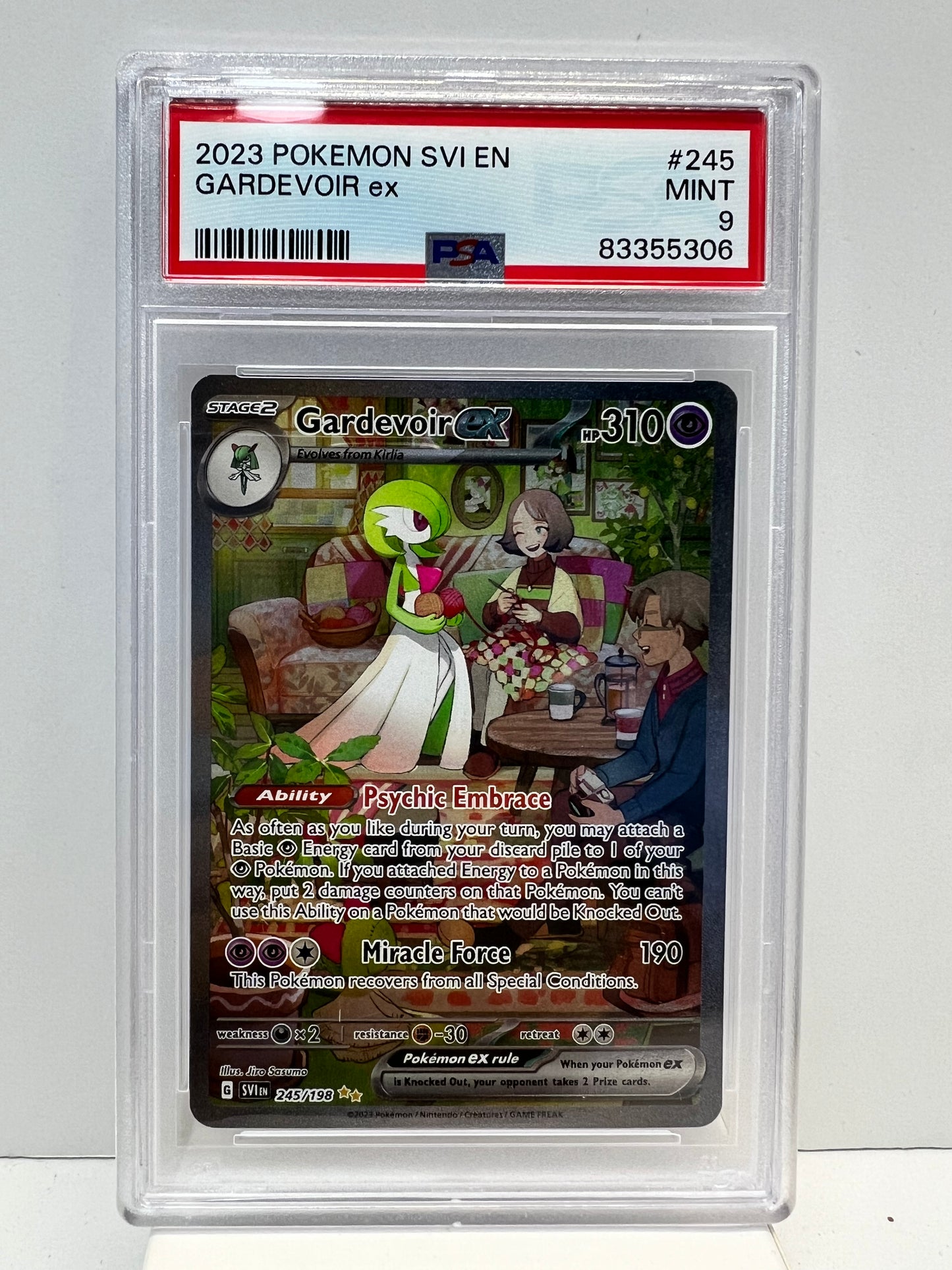 Pokemon 2023 Scarlet & Violet Gardevoir ex 245/198 PSA 9